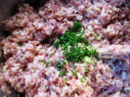 Make Lotus meatballs step 2