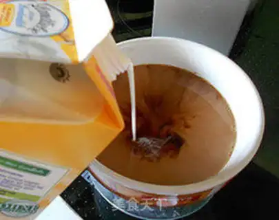 Make Pudding milk tea step 5