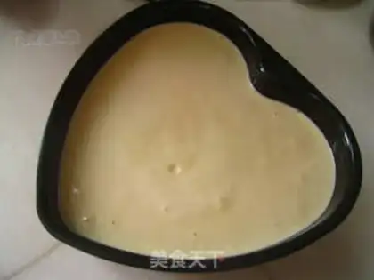 Make Pink heart cake step 7
