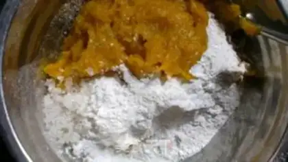 Make Cheese pumpkin ball step 2