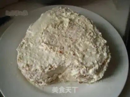 Make Pink heart cake step 12