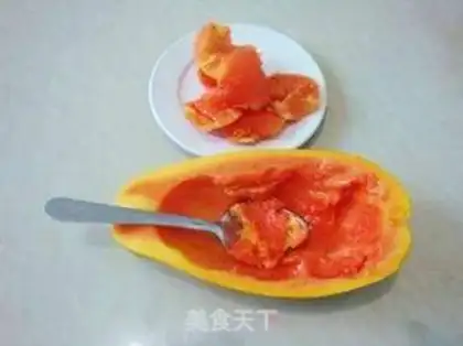 Make A papaya milkshake step 0