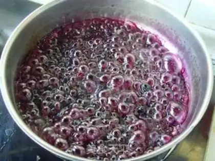 Make Homemade blueberry jam step 2