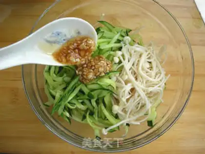Make Frozen needle mushrooms step 7