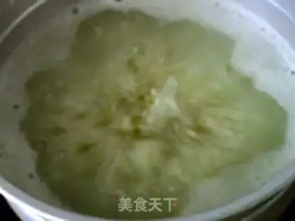 Make Green bean rice congee step 4