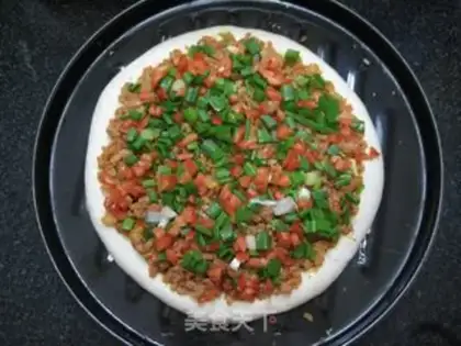 Make Onion meat pizza step 10