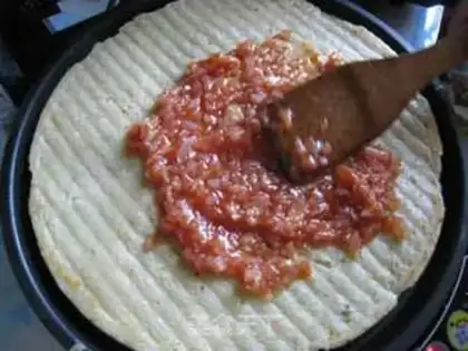 Make Potato paste pizza step 12