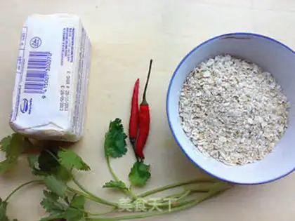 Make oatmeal shrimp step 1