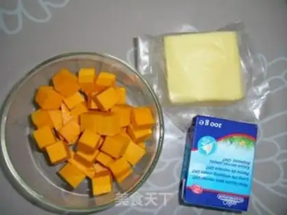 Make Cheese and pumpkin mud step 0