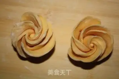 Make Colored rose rolls step 14