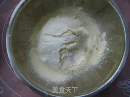 Make Green bean cake step 3