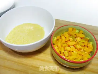Make Pumpkin rice soup step 1