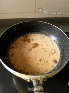 Make Coffee, chocolate beans, ice cream step 1