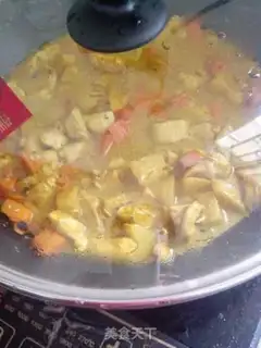 Make Curry potato chicken step 11