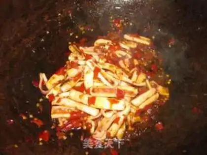 Make Pepper cutter, fried squid step 8