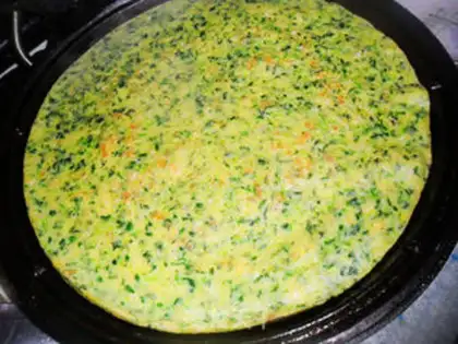 Make Spinach eggcake step 5