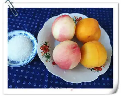 Make Double sugar peaches step 0