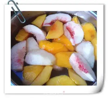 Make Double sugar peaches step 4