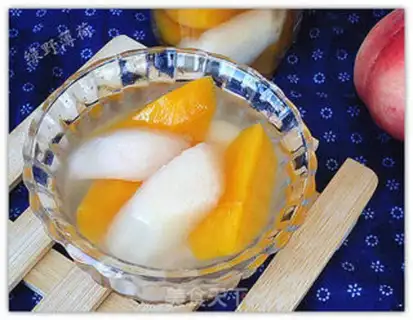 Make Double sugar peaches step 6