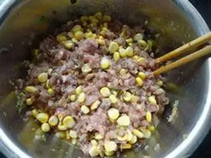 Make Sweet corn mushrooms, skinny dumplings step 5