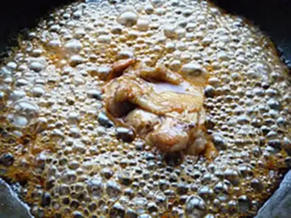 Make Honey chicken leg rice step 8