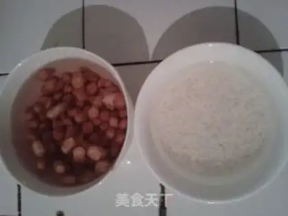 Make Peanut coconut rice paste step 0