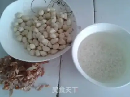 Make Peanut coconut rice paste step 1