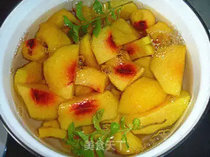 Make Peach honey step 3