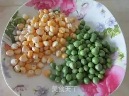 Make Corn shrimp fried rice step 1