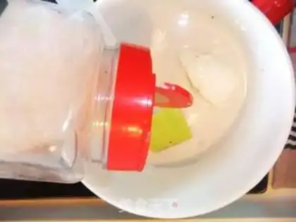 Make Red bean ice cream step 1