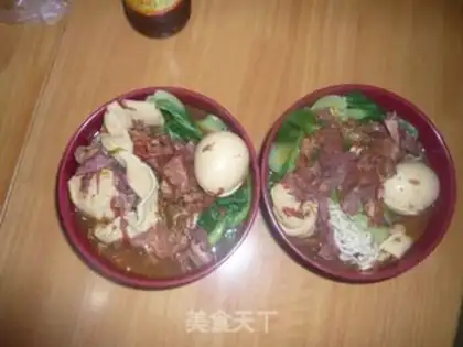 Make Home beef noodles step 10