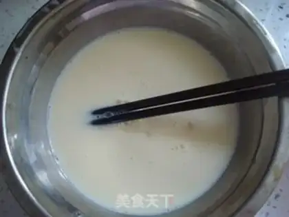 Make French caramel pudding step 2