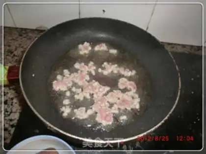 Make Meat curry fried rice step 1