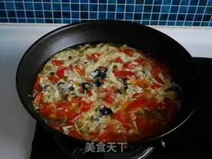 Make Tomato sea mushroom soup step 11