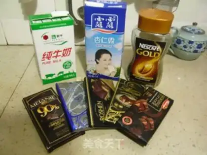 Make Almond mocha step 0