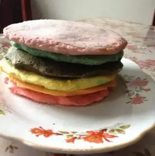 Make Microwave rainbow cake step 8