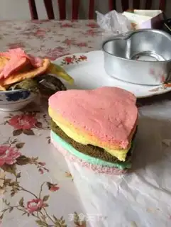 Make Microwave rainbow cake step 10