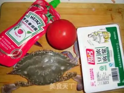 Make Tomato tofu crab step 0