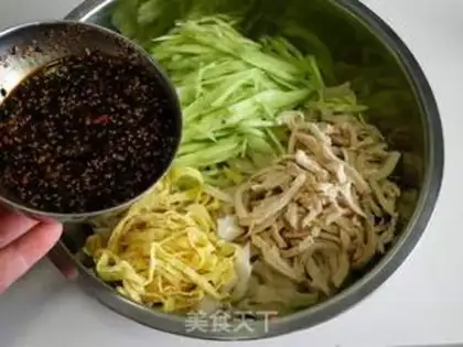 Make Chicken silk noodles step 10