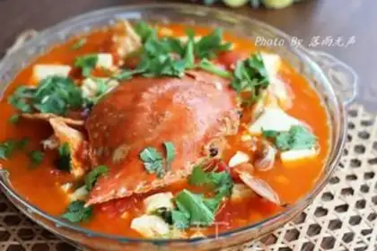 Make Tomato tofu crab step 10