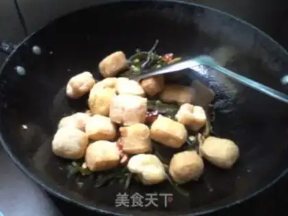 Make Seaweed tofu and dry peas step 12
