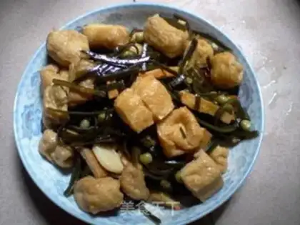 Make Seaweed tofu and dry peas step 14
