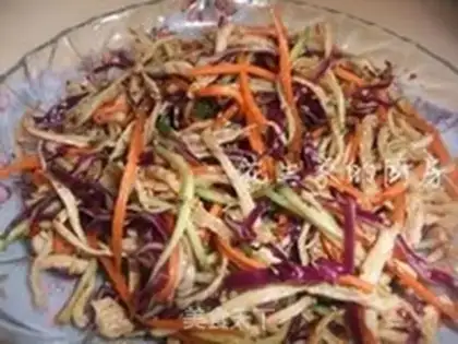 Make Spicy chicken silk step 2