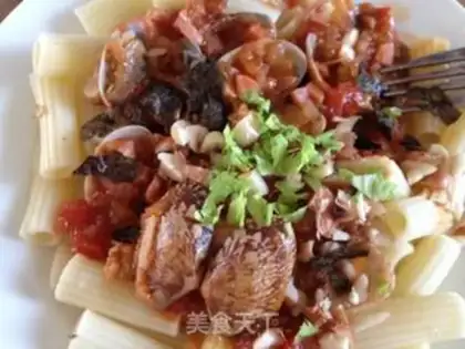 Make Seafood pasta step 8