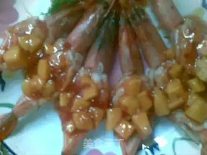 Make Thai mango shrimp step 4