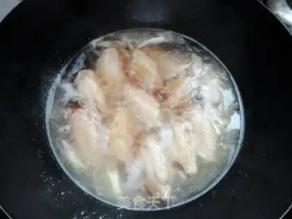 Make Wine and chicken wings step 6