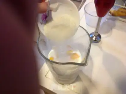 Make Peach smoothie step 3