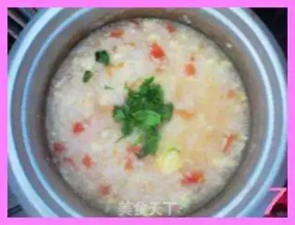 Make Potato egg porridge step 6