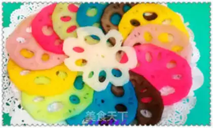 Make Seven coloured bouquets step 6