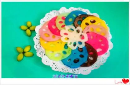 Make Seven coloured bouquets step 7